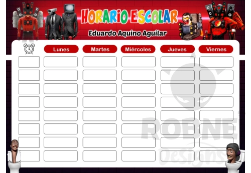Skibidi Toilet Horario Escolar